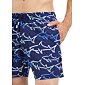 Pánské koupací šortky John Frank great shark navy JFSSWL86