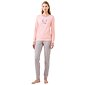 Dámské pyžamo s dlouhými rukávy Vamp 21493 pink peach