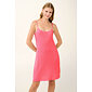 Letní žakárová noční košile Vamp 22902 pink honey