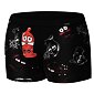 Boxerky pro muže Cornette Tattoo Rubber černé