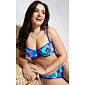 Bandeau plavky Triola 85241/91 modrý vzor