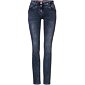 Slim fit džíny se středně vysokým pasem Toronto Cecil 376933 mid blue