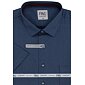 Pánská košile AMJ s krátkým rukávem Comfort slim VKSBR 1359 navy