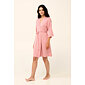 Dámský župan s krátkým rukávem Vamp 22009 pink blush
