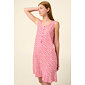 Bavlněná letní noční košile s knoflíkovou légou Vamp 22280 pink blossom