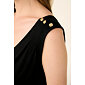 Letní šaty Vamp bez rukávů z viskózy 22514 black