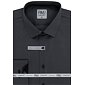 Elegantní pánská košile AMJ Comfort Slim Fit VDSBR 1213 černošedá
