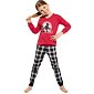 Bavlněné dívčí pyžamo Cornette Young Lady tm.růžové