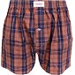 Pánské plátýnkové trenýrky Climber 3100C22 navy-orange kostka