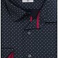 Elegantní pánská košile AMJ Comfort Slim Fit VDSBR 1334 navy