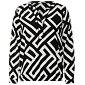 Dámská viskózová košile Cecil 344376 černobílá