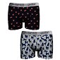 Pánské boxerky John Frank JF2BEF29 navy-šedé
