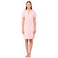 Bavlněná letní noční košile s knoflíky Vamp 22262 pink sea