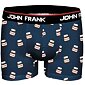 Boxerky pro muže s potiskem John Frank 315 chocofrank
