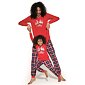 Dámské bavlněné pyžamo Cornette Gnomes červené