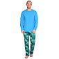 Bavlněné pyžamo Pleas 177596 modré