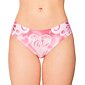 Dámské brazilky s barevným tiskem Meméme White Lace