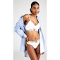 Sportovní podprsenka Tommy Hilfiger Bralette UW0UW004673 bílá