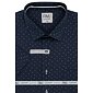 Elegantní košile AMJ Comfort slim VKSBR 1367 noční modř