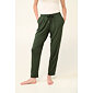 Dlouhé dámské letní kalhoty Vamp 22102 green ivy