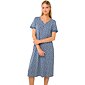 Letní noční košile s knoflíkovou légou Vamp 22055 blue raf