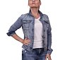 Dámská riflová bundička E106 denim