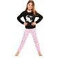Bavlněné dívčí pyžamo Cornette Young Sheep černo-pink