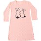 Dívčí košilka na spaní Cornette Young Rabbits meruňková