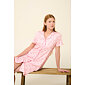 Bavlněná letní noční košile s knoflíky Vamp 22262 pink sea