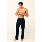 Bavlněné pánské dlouhé kalhoty Vamp s knoflíky 22674 blue