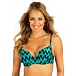 Dámská plavková push-up podprsenka Litex 6F036 smaragd