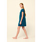 Jednoduché plážové šaty Vamp Frottee 22585 blue lyons