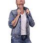 Dámská riflová bundička E106 denim