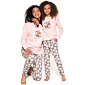 Bavlněné dívčí pyžamo Cornette Time To Sleep 2 pink