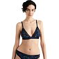 Podprsenka bez kostice Tommy Hilfiger Triangle navy vzor