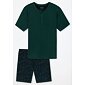 Mladistvé krátké pyžamo pro muže Schiesser 179106 zelené