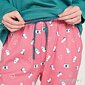Hřejivé dámské pyžamo Muydemi 270008 akvamarín