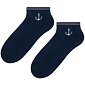 Kotníčkové ponožky Steven 2117 navy kotva