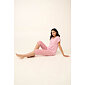 Dámské pyžamo Vamp s knoflíkovou légou 22003 pink blush