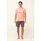 Bavlněné pánské pyžamo Vamp s krátkými kalhotami 22660 coral pink