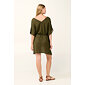 Letní šaty Vamp Ramie s výstřihem do V 22869 green moss