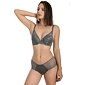 Dámská krajková push up podprsenka Sassa 25370 grafit