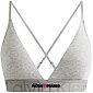 Calvin Klein Bralette Embossed Icon QF6990E šedý melír